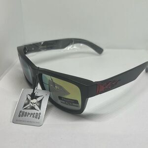 Choppers Biker Flame Mirrored Sunglasses